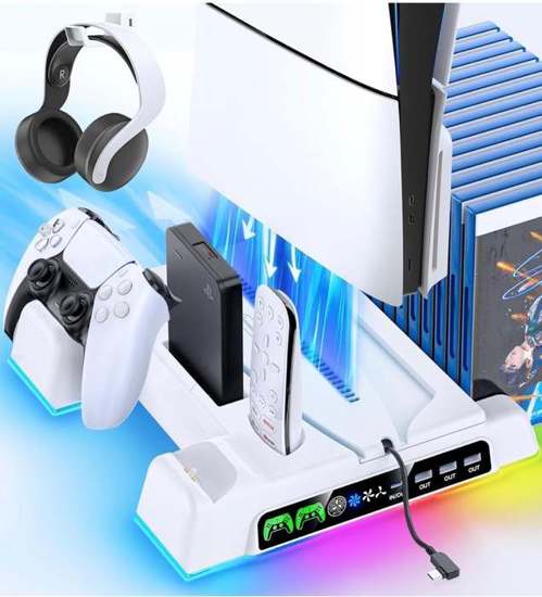 Femolical PS5 RGB Stand + Controller Charger