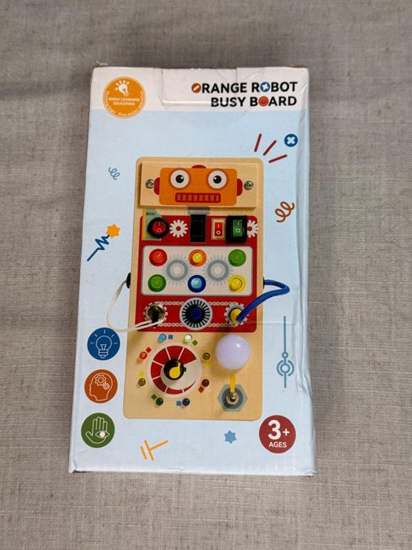 Orange Robot Busy Board