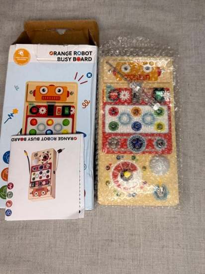 Orange Robot Busy Board
