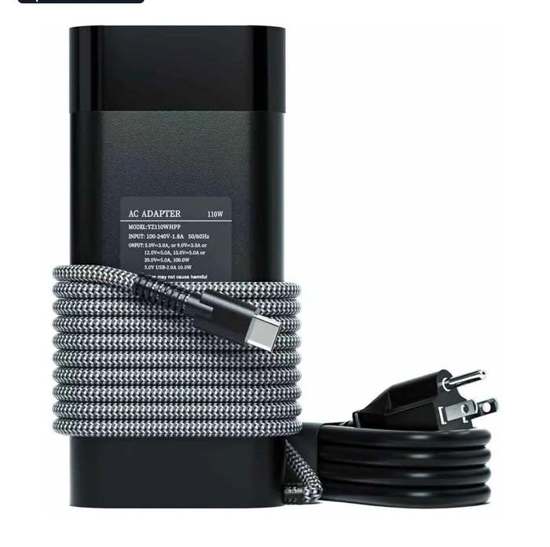 Adaptador de laptop genérico con cable trenzado