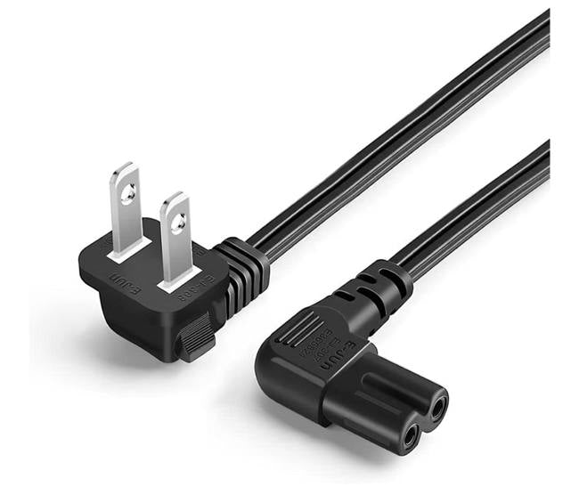 Cable de poder 2 clavijas a IEC C7 (usado)