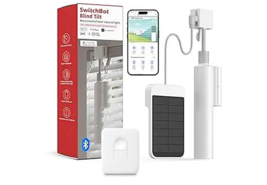 SwitchBot Blind Tilt – Persianas inteligentes con panel solar