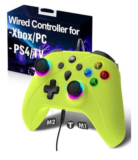Controles genéricos (Xbox/PS5/amarillo)